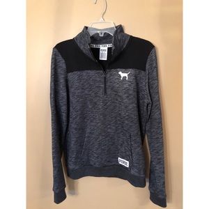 Pink quarter zip sweatshirt